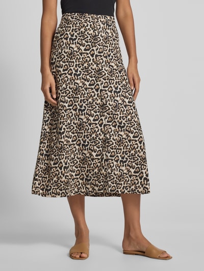 B.Young Leinenrock mit Knopfleiste Modell 'FALAKKA' Black 4