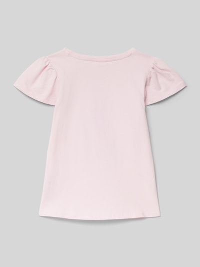 s.Oliver RED LABEL Regular Fit T-Shirt aus reine Baumwolle mit Effektgarn-Stickerei Rosa 3