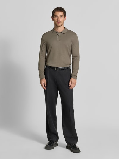 Christian Berg Men Regular Fit Poloshirt aus reiner Baumwolle Metallic Gruen 1