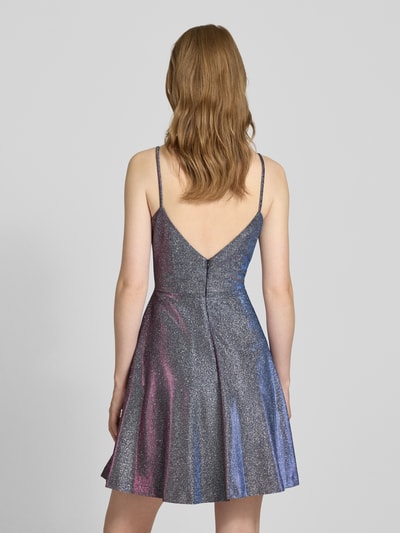 Jake*s Cocktail Cocktailjurk met V-hals Middengrijs gemêleerd - 5