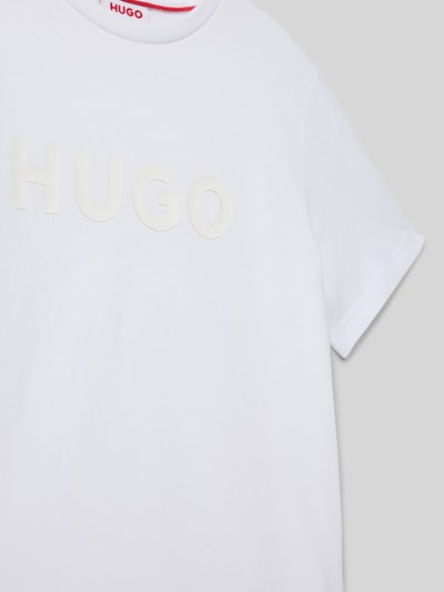 HUGO T-shirt met ronde hals Wit - 2