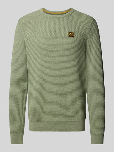 PME Legend Strickpullover mit gerippten Abschlüssen Mint 1