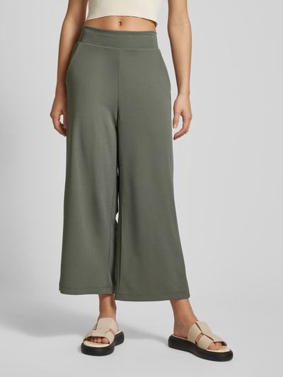 Soyaconcept Regular Fit Stoffhose mit verkürztem Schnitt Modell 'Siham' Khaki 4