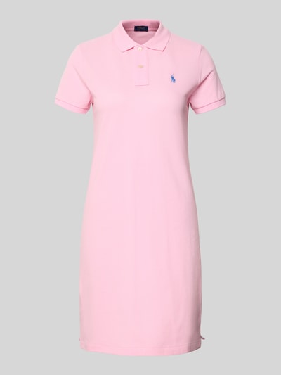 Polo Ralph Lauren Minikleid mit Logo-Stitching Modell 'Polo' Hellrosa 2