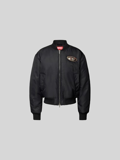 Diesel Bomberjacke mit gerippten Abschlüssen Black 2