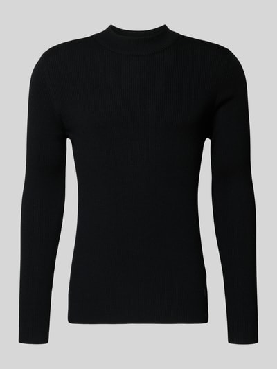JOOP! Collection Gebreide pullover met ribboorden, model 'Donteo' Zwart - 2