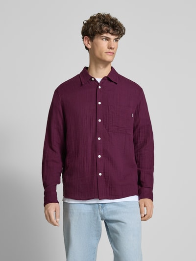 REVIEW Vrijetijdsoverhemd van mousseline Prune - 4