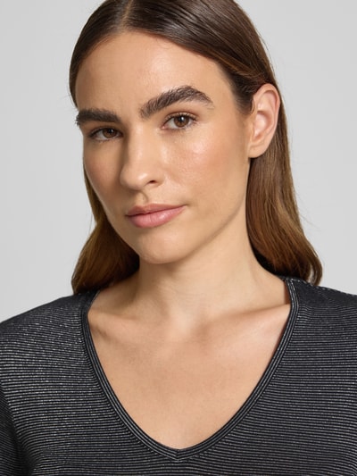 Vero Moda Regular Fit Langarmshirt aus Viskose-Mix Modell 'LAVA' Black 3