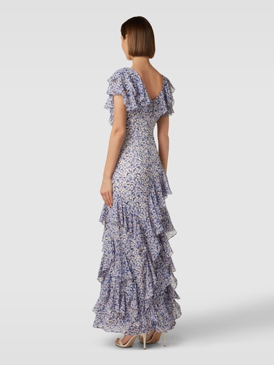 Lauren Ralph Lauren Abendkleid mit floralem Allover-Muster Modell 'BRAHIMA' Bleu 5