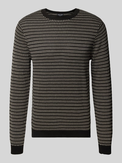 Antony Morato Gebreide pullover met ribboorden Zwart - 2