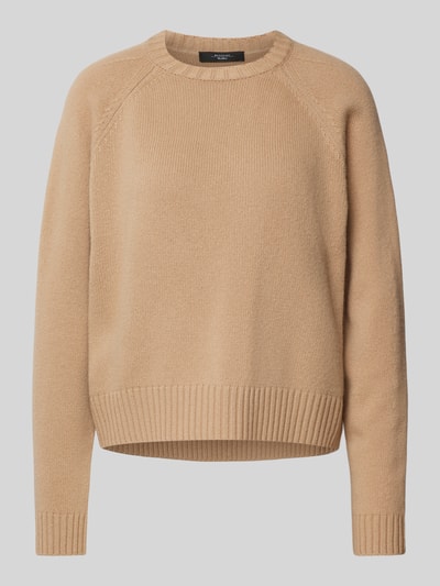 Weekend Max Mara Strickpullover mit gerippten Abschlüssen Modell 'GABBIA' Camel 2