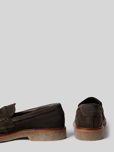 Marc O'Polo Loafer aus Rindsvelours mit Kreppsohle Dunkelbraun 2