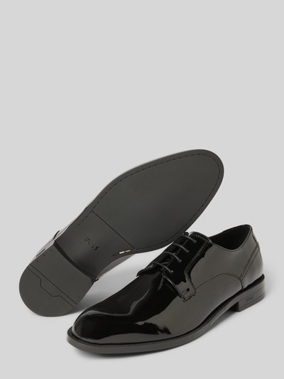 BOSS Veterschoenen van echt leer, model 'TAYIL' Zwart - 4