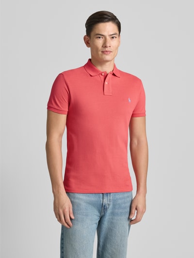 Polo Ralph Lauren Poloshirt met labelstitching Rood - 4