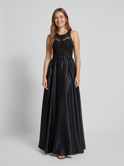 Mascara Abendkleid mit Häkelspitze Black 4