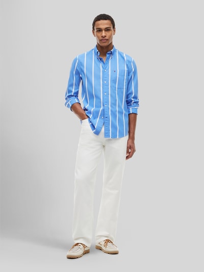 Tommy Hilfiger Regular Fit Freizeithemd aus reiner Baumwolle Bleu 1