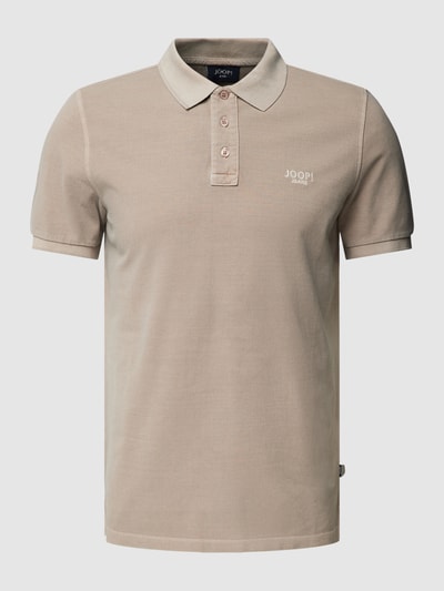 JOOP! Jeans Poloshirt mit Label-Stitching Modell 'Ambrosio' Taupe 2