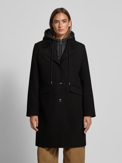 MORE & MORE Regular fit lange jas met viscose Zwart - 4