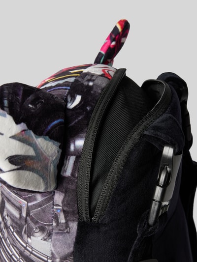 Sprayground Rucksack in Teddy-Optik Modell 'SPLIT CYBERSHARK' Black 5
