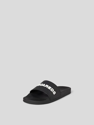 Dsquared2 Slides mit Label-Detail Black 2