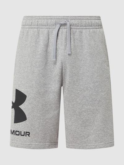 Under Armour Loose Fit Sweatshorts mit Logo-Print  Hellgrau 2