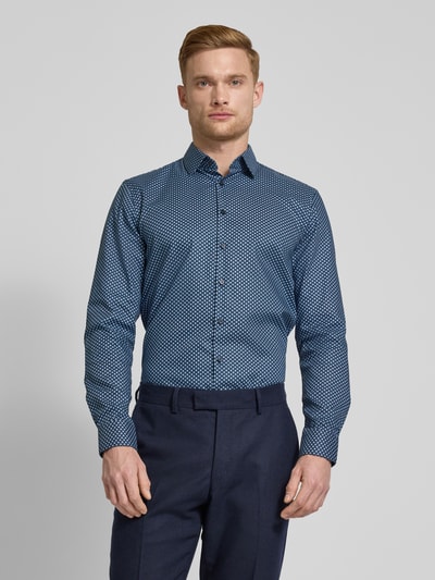 Jake*s Slim Fit Business-Hemd mit Knopfleiste Marine 4