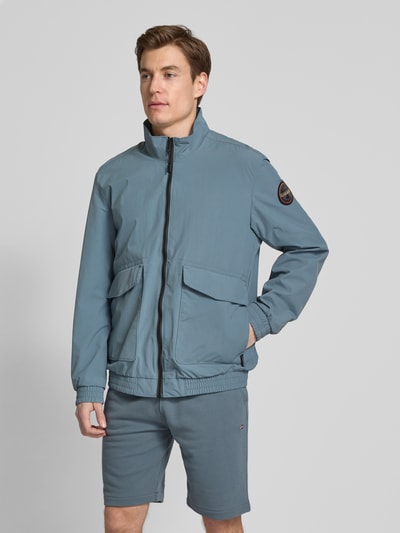 Napapijri Jacke mit Stehkragen Modell 'GIOVI' Eisblau 4