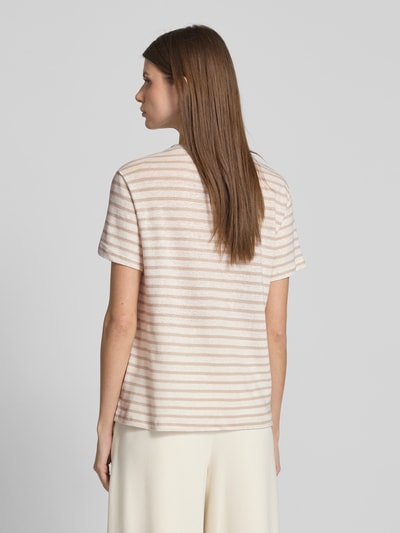 Schiesser Loose Fit T-Shirt aus Baumwoll-Leinen-Mix Offwhite 5