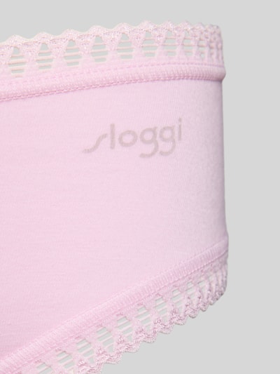 Sloggi Figi z koronkowymi bodiurami w zestawie 3 szt. model ‘Crush’ Różowy 2