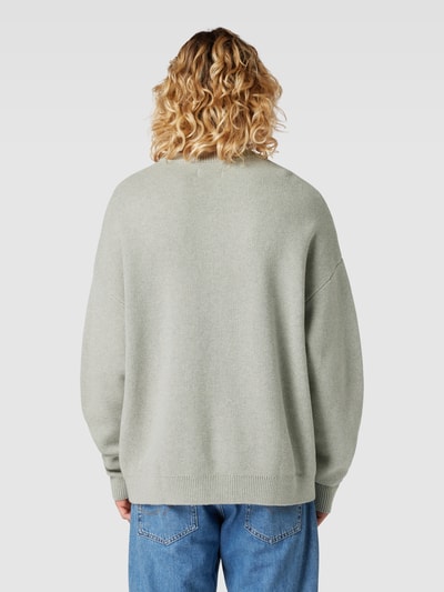 Jack & Jones Gebreide pullover in gemêleerde look met oversized schouders Lichtgrijs gemêleerd - 5