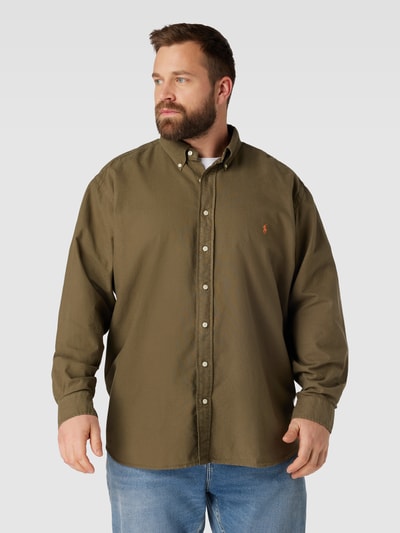 Polo Ralph Lauren Big & Tall PLUS SIZE vrijetijdsoverhemd met button-downkraag Olijfgroen - 4