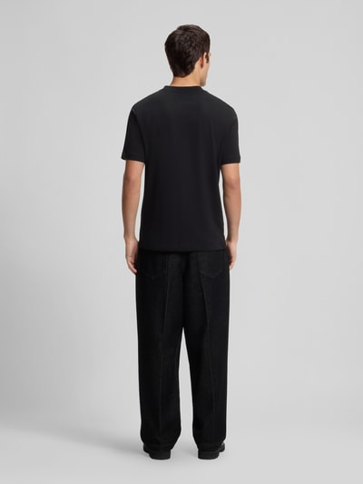 HUGO Regular Fit T-Shirt aus reiner Baumwolle Modell 'Daffilo'  Black 5