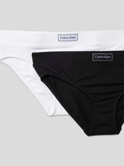 Calvin Klein Underwear Slip mit Label-Patch im 2er-Pack Weiss 2