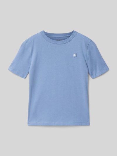 Calvin Klein Jeans Regular Fit T-Shirt aus reiner Baumwolle Hellblau 1