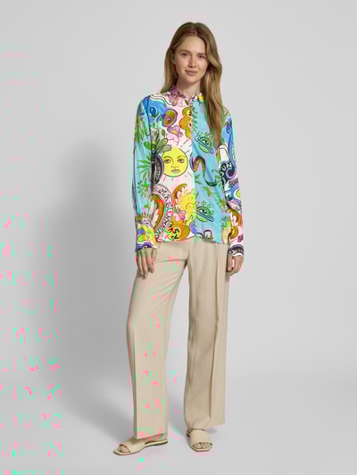 Emily Van den Bergh Blouse van viscose met kentkraag en sportmanchetten Wit - 1