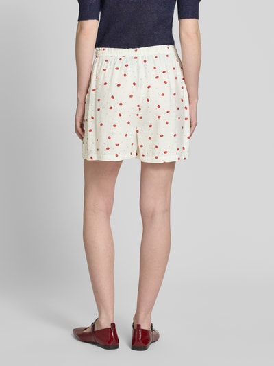 Vero Moda Regular Fit Shorts mit elastischem Bund Modell 'ODETTE' Weiss 5
