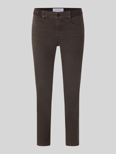 ANGELS jeansy o kroju slim fit z mieszanka bawełny model 'ORNELLA SPORTY' Ciemnobrązowy 2