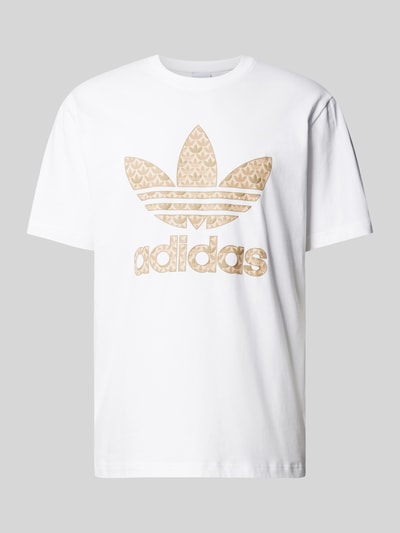 adidas Originals T-shirt z nadrukiem z logo Biały 2