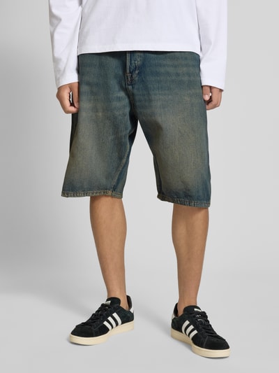 Jack & Jones Korte jeans met 5-pocketmodel, model 'RON' Donkerblauw - 4
