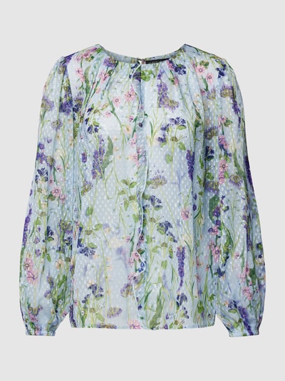 Marc Cain Blouse met all-over bloemenprint Lichtblauw - 2