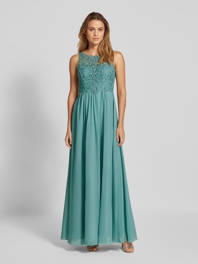 Jake*s Cocktail Abendkleid mit Ziersteinbesatz Aqua 4