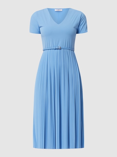 MaxMara Leisure Jurk met plissévouwen, model 'Pepaia' Bleu - 2