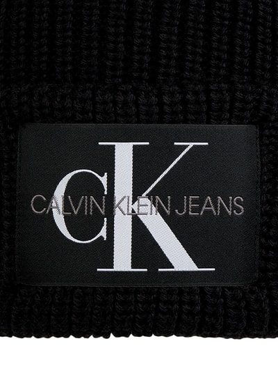 Calvin Klein Jeans Beanie mit Logo-Aufnäher  Black 2