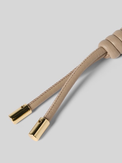 Abro Zawieszka z wytłoczonym logo model ‘Dalia’ Szarobrązowy 2