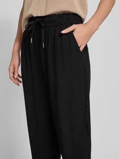 Zero Stoffhose aus Viskose mit elastischem Bund BLACK 3