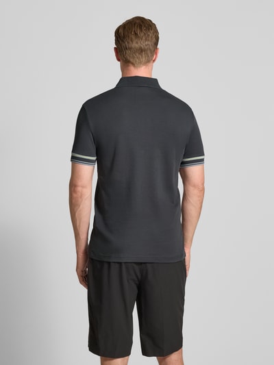 BOSS Green Slim Fit Poloshirt aus reiner Baumwolle Modell 'POLO ZONE' Dunkelgrau 5