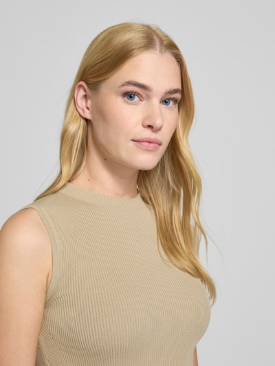 BOSS Slim fit top van viscosemix, model 'FESKIES' Beige - 3