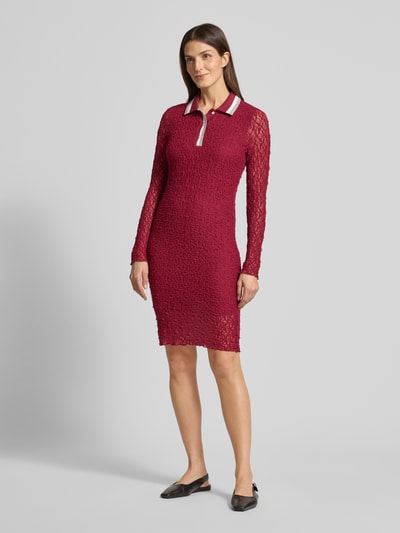 Marc Cain Kleid mit Polokragen Kirsche 1