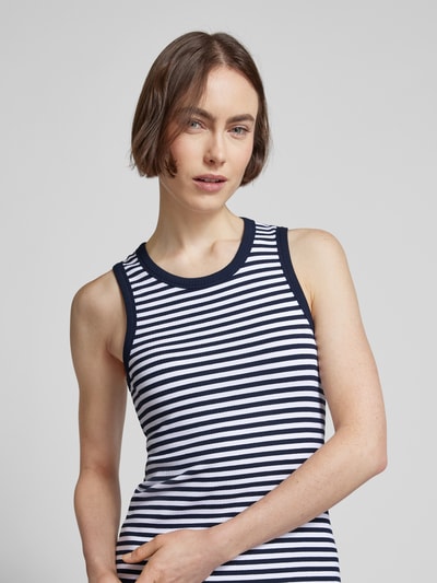 Tommy Hilfiger Maxikleid mit Streifenmuster Dunkelblau 3