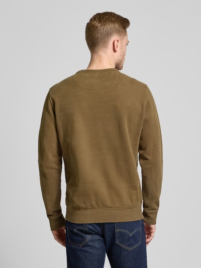 PME Legend Sweatshirt mit gerippten Abschlüssen Oliv 5